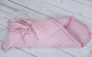 Конверт - одеяло на выписку - Ромашки, весна, розовый (Мой Ангелок, 00-0011832 _розовый)